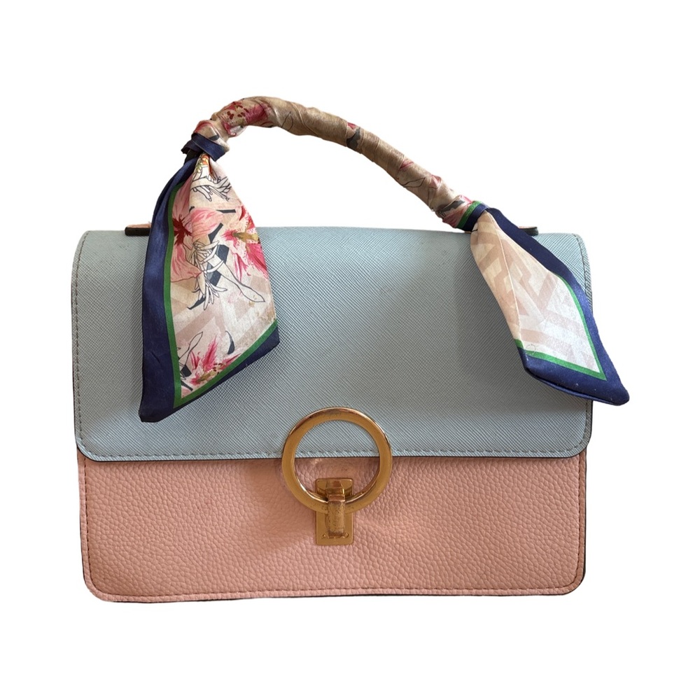 Aldo light pink and light blue hand bag